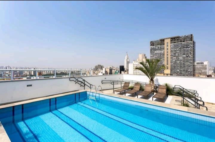 Studio Flex Com Garagem E Piscina No Centro De Sp São Paulo Exterior foto